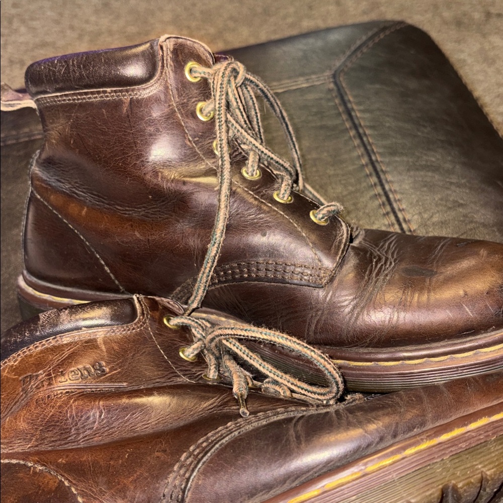 Doc Marten brown leather boots made in England EU size 45, US size 12 - Picture 6 of 15